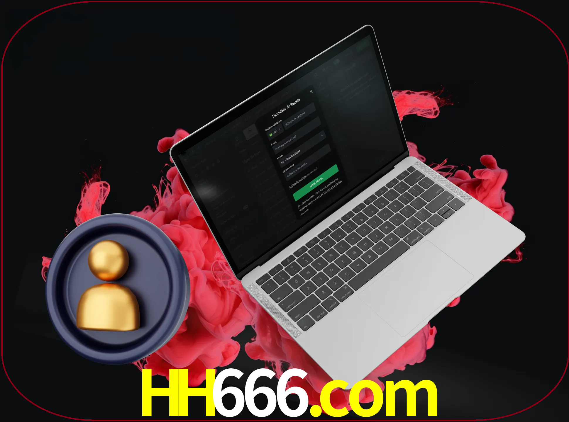 No cabeçalho do site hh666, clique no botão que o levará a um formulário especial onde terá de introduzir as suas informações actuais.
