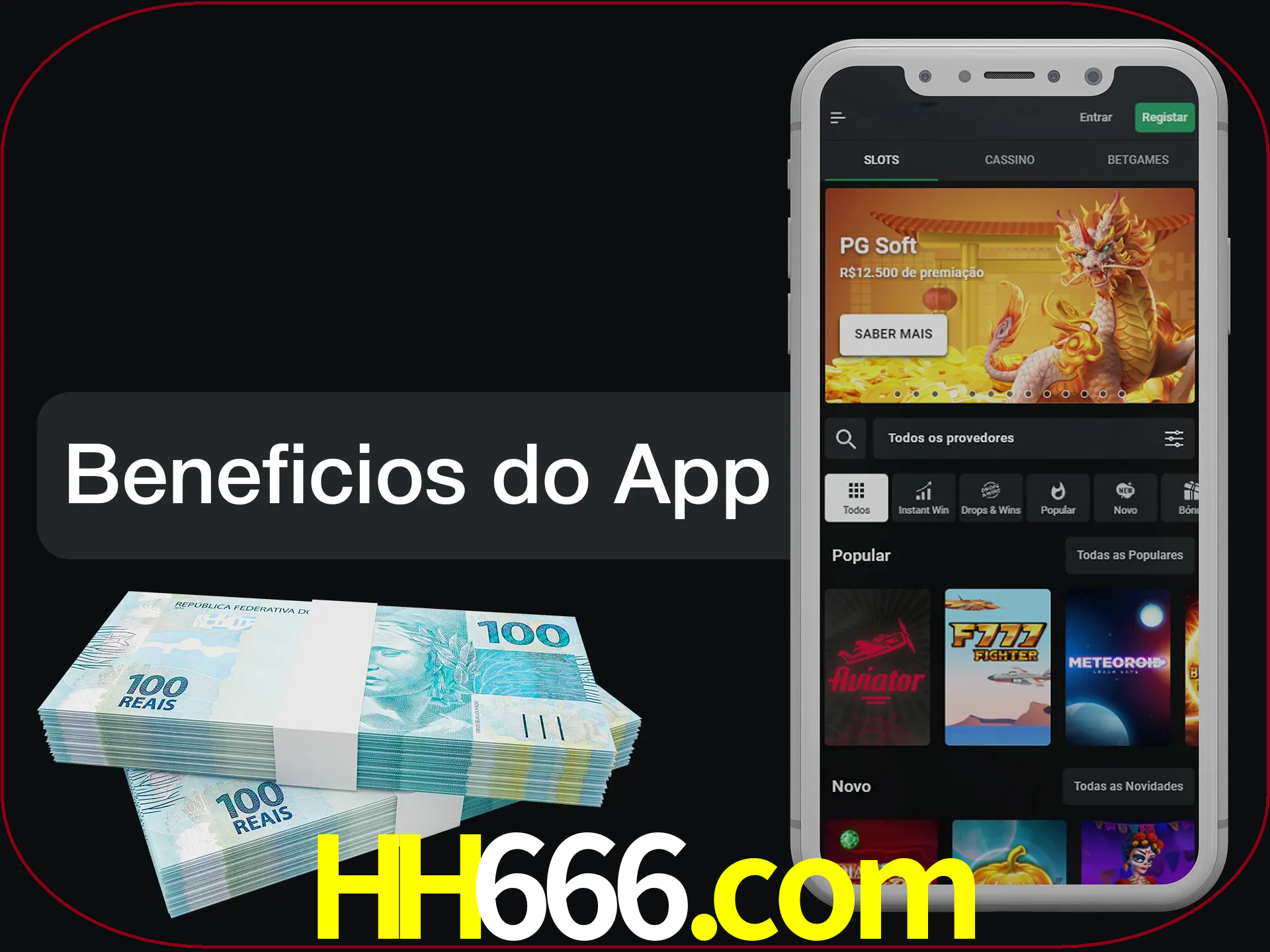 Obtenha todos os benefícios usando o aplicativo.