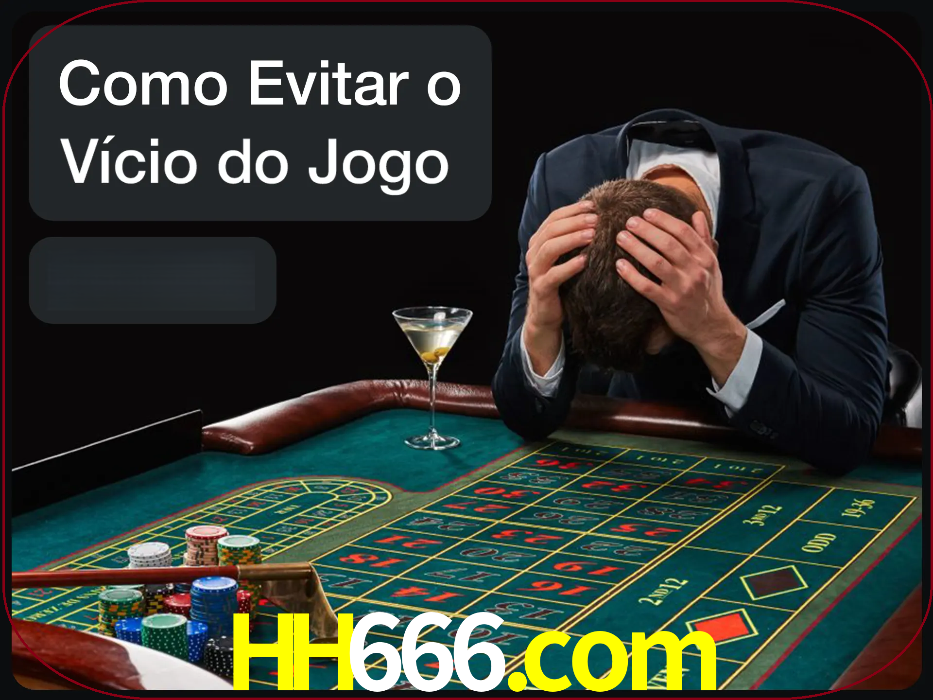 Você é responsável por cada uma de suas apostas.